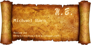 Michael Bars névjegykártya